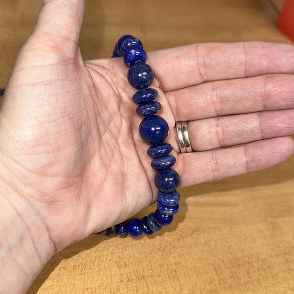 Lapis bead necklace by Jay King - Picture 9 of 11
